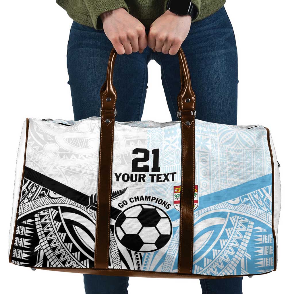 New Zealand-Fiji Football Custom Travel Bag Together Go Champions LT9 Art - Polynesian Pride