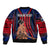 Custom Polynesian Samoa Independence Day Sleeve Zip Bomber Jacket Polynesian Pacific Tribal LT9 - Polynesian Pride