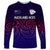 New Zealand Auckland Cricket Long Sleeve Shirt Maori Traditional Ethnic Style LT9 Unisex Gradient - Polynesian Pride