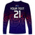 (Custom Text And Number) New Zealand Auckland Cricket Long Sleeve Shirt Maori Traditional Ethnic Style LT9 - Polynesian Pride