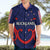 (Custom Text And Number) New Zealand Auckland Cricket Hawaiian Shirt Polynesian with Maori Koru LT9 - Polynesian Pride