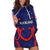 (Custom Text And Number) New Zealand Auckland Cricket Hoodie Dress Polynesian with Maori Koru LT9 Blue - Polynesian Pride