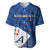 New Zealand Cricket Baseball Jersey Auckland Aces Sporty Style LT9 Blue - Polynesian Pride