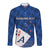 New Zealand Cricket Long Sleeve Button Shirt Auckland Aces Sporty Style LT9 Unisex Blue - Polynesian Pride