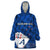 New Zealand Cricket Wearable Blanket Hoodie Auckland Aces Sporty Style LT9 One Size Blue - Polynesian Pride