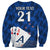 (Custom Text And Number) New Zealand Cricket Sweatshirt Auckland Aces Sporty Style LT9 - Polynesian Pride