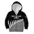 New Zealand Cricket Kid Hoodie Black Cap Sporty Style No1 LT9 Zip Hoodie Black - Polynesian Pride