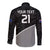 (Custom Text And Number) New Zealand Cricket Long Sleeve Button Shirt Black Cap Sporty Style No1 LT9 - Polynesian Pride