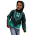 African Dashiki Kid Hoodie With Polynesian Pattern - Teal LT9 - Polynesian Pride