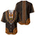 African Dashiki Baseball Jersey With Polynesian Pattern - Gold LT9 - Polynesian Pride