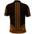 African Dashiki Polo Shirt With Polynesian Pattern Gold LT9 - Polynesian Pride