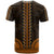 African Dashiki T Shirt With Polynesian Pattern Gold LT9 - Polynesian Pride