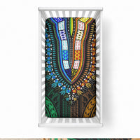 African Dashiki With Polynesian Pattern Green Gold Baby Bed Cover LT9 28 × 52 in Green and Gold - Polynesian Pride