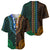 African Dashiki Baseball Jersey With Polynesian Pattern - Half Green and Gold LT9 - Polynesian Pride