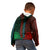 African Dashiki Kid Hoodie With Polynesian Pattern - Half Green and Red LT9 - Polynesian Pride