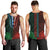 African Dashiki Men Tank Top With Polynesian Pattern - Half Green and Red LT9 - Polynesian Pride