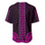 African Dashiki Baseball Jersey With Polynesian Pattern - Pink LT9 - Polynesian Pride