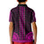 African Dashiki Kid Polo Shirt With Polynesian Pattern - Pink LT9 - Polynesian Pride