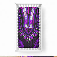 African Dashiki With Polynesian Pattern Purple Baby Bed Cover LT9 28 × 52 in Purple - Polynesian Pride
