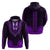 African Dashiki Hoodie With Polynesian Pattern Purple LT9 - Polynesian Pride