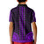 African Dashiki Kid Polo Shirt With Polynesian Pattern - Purple LT9 - Polynesian Pride