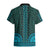 African Dashiki Hawaiian Shirt With Tapa Pattern - Teal LT9 - Polynesian Pride