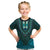 African Dashiki Kid T Shirt With Tapa Pattern - Teal LT9 Teal - Polynesian Pride