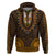 African Dashiki Hoodie With Tapa Pattern Gold LT9 Pullover Hoodie Gold - Polynesian Pride