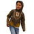 African Dashiki Kid Hoodie With Tapa Pattern - Gold LT9 - Polynesian Pride