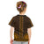 African Dashiki Kid T Shirt With Tapa Pattern - Gold LT9 - Polynesian Pride