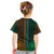 African Dashiki Kid T Shirt With Tapa Pattern - Half Green and Gold LT9 - Polynesian Pride