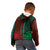 African Dashiki Kid Hoodie With Tapa Pattern - Half Green and Red LT9 - Polynesian Pride