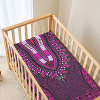African Dashiki With Tapa Pattern - Pink Baby Bed Cover LT9 - Polynesian Pride