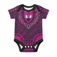 African Dashiki With Tapa Pattern - Pink Baby Onesie LT9 Pink - Polynesian Pride