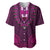 African Dashiki Baseball Jersey With Tapa Pattern - Pink LT9 Pink - Polynesian Pride