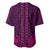 African Dashiki Baseball Jersey With Tapa Pattern - Pink LT9 - Polynesian Pride