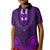 African Dashiki Kid Polo Shirt With Tapa Pattern - Purple LT9 Kid Purple - Polynesian Pride