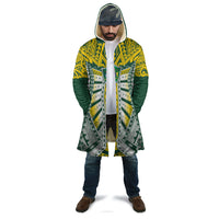 Cook Islands 1965 National Pride Cloak Green Yellow Tribal Pattern LT9 - Polynesian Pride