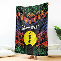 Personalised New Caledonia All Saints Day Blanket Candle Light with Polynesian Style LT9 - Polynesian Pride