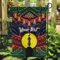 Personalised New Caledonia All Saints Day Garden Flag Candle Light with Polynesian Style LT9 Garden Flag Black - Polynesian Pride