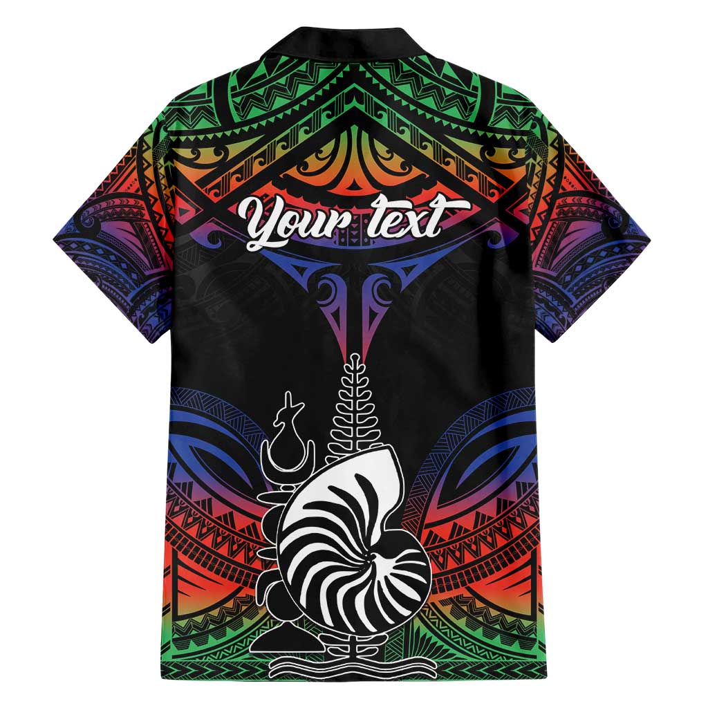 Personalised New Caledonia All Saints Day Hawaiian Shirt Candle Light with Polynesian Style LT9 - Polynesian Pride
