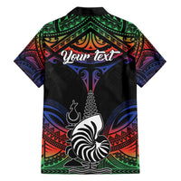 Personalised New Caledonia All Saints Day Hawaiian Shirt Candle Light with Polynesian Style LT9 - Polynesian Pride