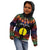 Personalised New Caledonia All Saints Day Kid Hoodie Candle Light with Polynesian Style