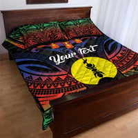 Personalised New Caledonia All Saints Day Quilt Bed Set Candle Light with Polynesian Style LT9 - Polynesian Pride