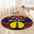 Personalised New Caledonia All Saints Day Round Carpet Candle Light with Polynesian Style