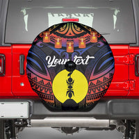 Personalised New Caledonia All Saints Day Spare Tire Cover Candle Light with Polynesian Style LT9 - Polynesian Pride