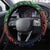 New Caledonia All Saints Day Steering Wheel Cover Candle Light with Polynesian Style