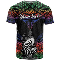 Personalised New Caledonia All Saints Day T Shirt Candle Light with Polynesian Style LT9 - Polynesian Pride