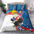 Personalized Filipino-American Bedding Set The Eight-Rayed Sun with Bald Eagle