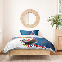 Personalized Filipino-American Bedding Set The Eight-Rayed Sun with Bald Eagle LT9 - Polynesian Pride